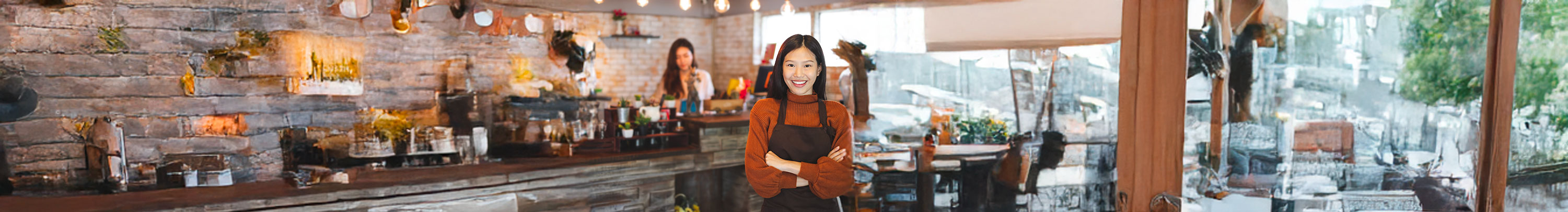 ワーキングホリデーでカフェで働くイメージ
