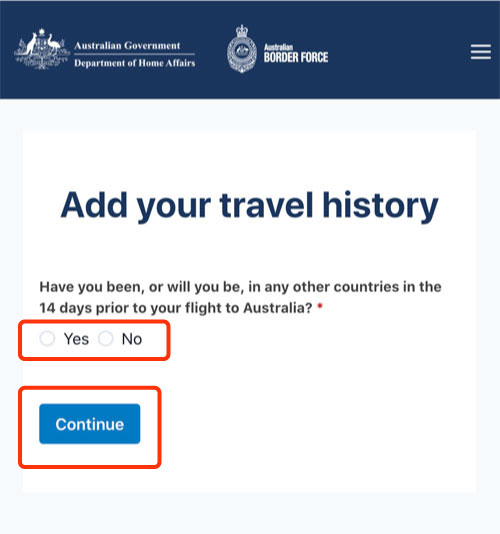 オーストラリアデジタル旅客申告17
