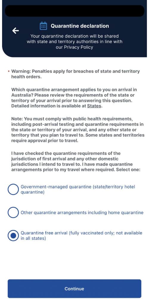 オーストラリアデジタル旅客申告25